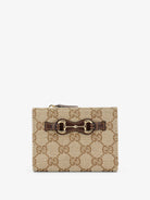 Gucci GG fabric wallet - Sandbrown