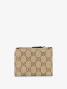 Gucci GG fabric wallet - Sandbrown