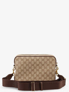 Gucci Small crossbody bag with Web detail - Sandbrown