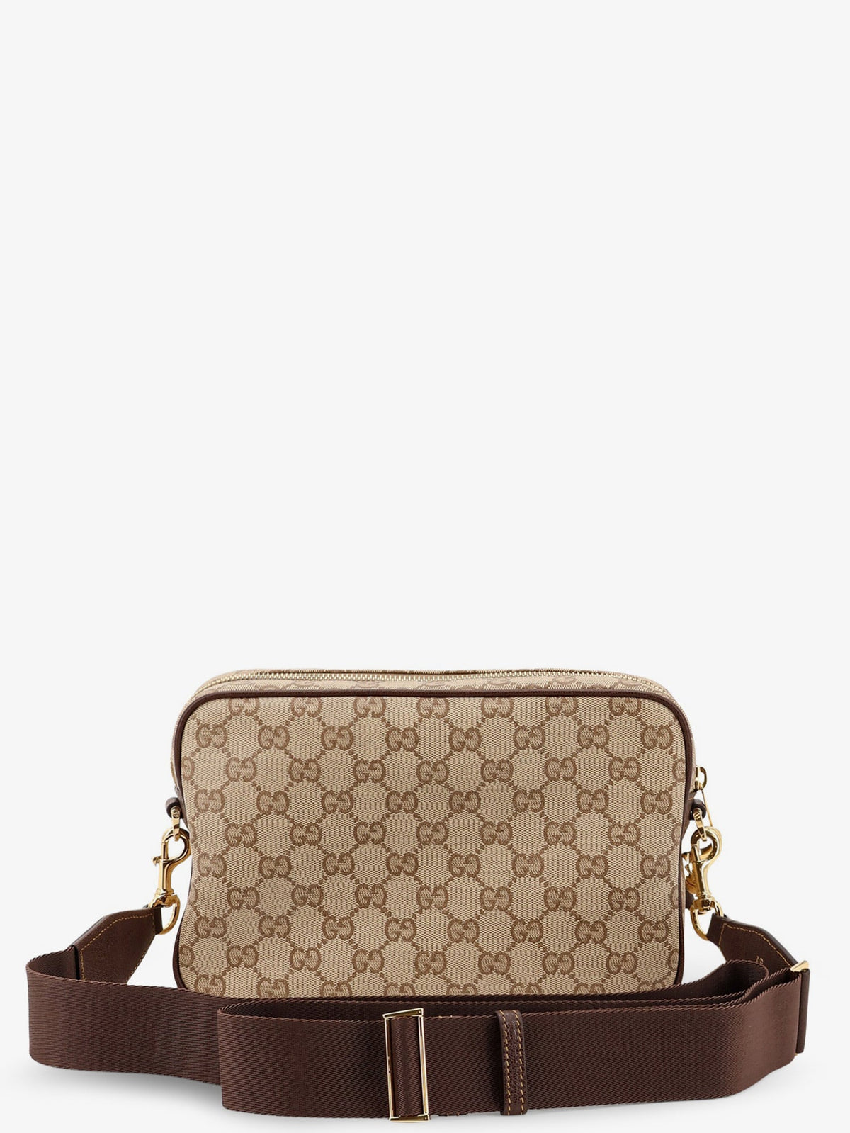 Gucci Small crossbody bag with Web detail - Sandbrown