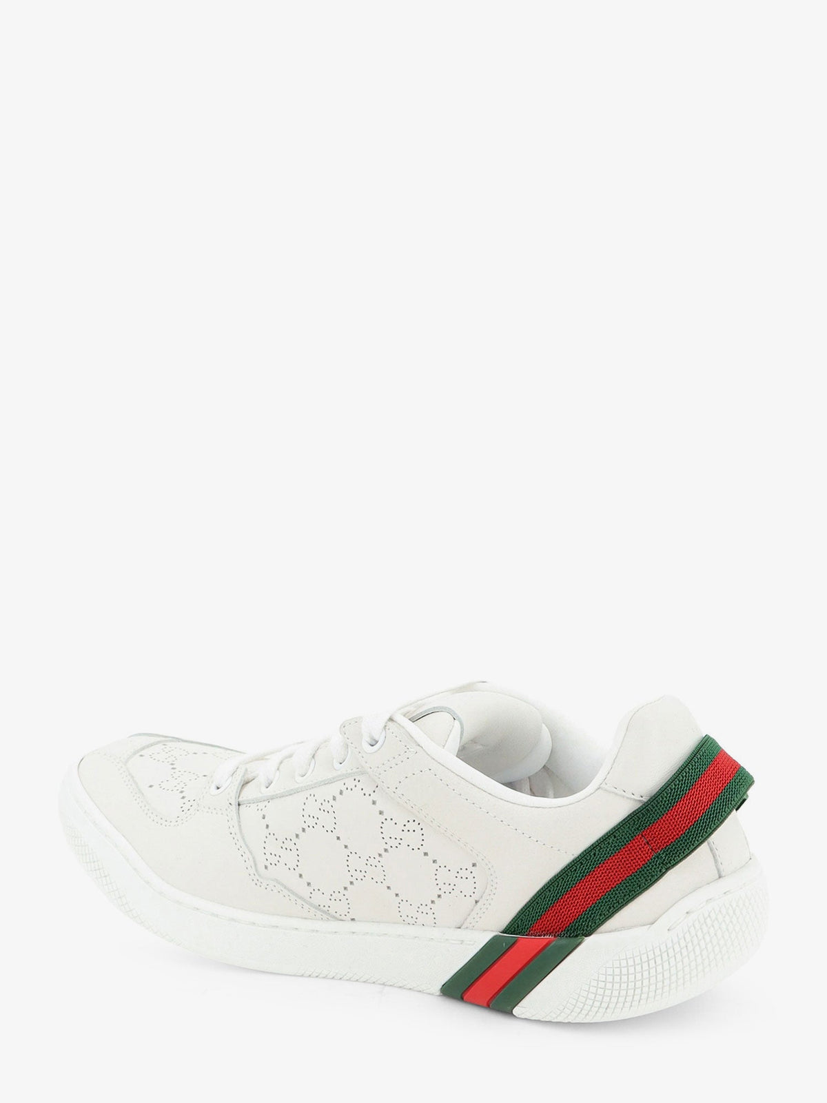 Gucci Screener sneaker in perforated GG leather - White