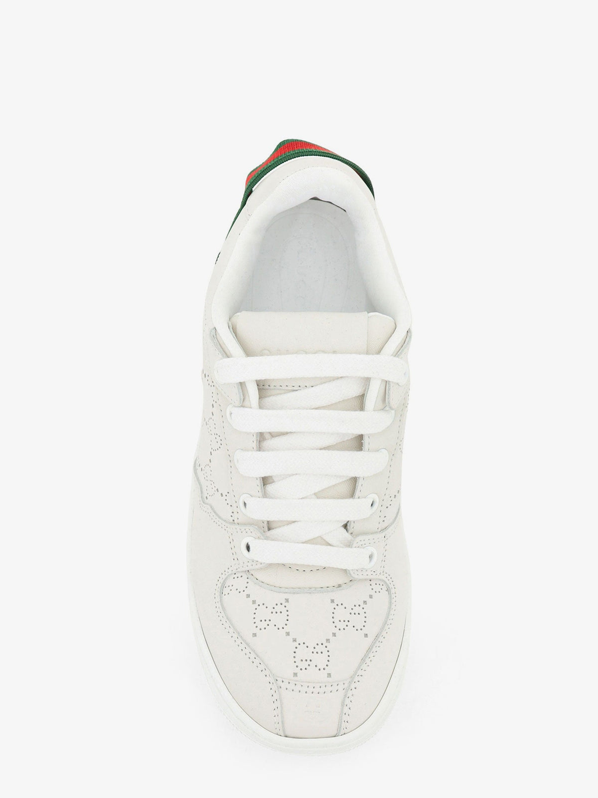Gucci Screener sneaker in perforated GG leather - White
