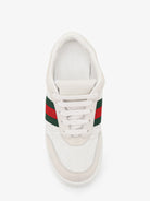 Gucci Screener sneakers in nylon with side Web detail - White