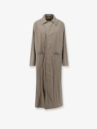 Gucci Faded nylon trench coat - Gravel
