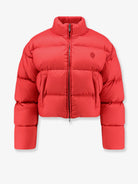 Gucci Crop Fit down jacket with iconic crest - Flame