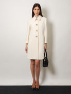 Gucci White wool crêpe coat - Whitemagnolia