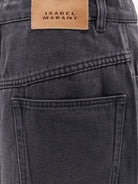 Isabel Marant Faharia black denim skirt - Faded Black