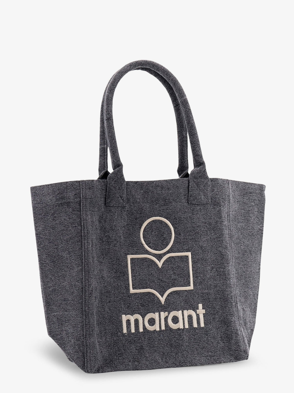 Isabel Marant Small Yenky cotton shoulder bag - Faded Black