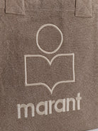 Isabel Marant Small Yenky cotton shoulder bag - Dark Khaki