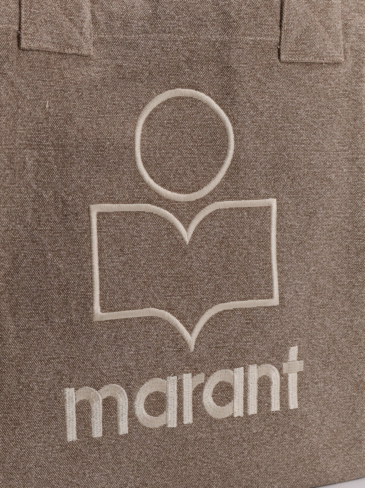 Isabel Marant Small Yenky cotton shoulder bag - Dark Khaki
