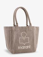 Isabel Marant Small Yenky cotton shoulder bag - Beige