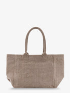 Isabel Marant Yenky Zipped cotton shoulder bag - Dark Khaki