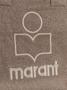 Isabel Marant Yenky Zipped cotton shoulder bag - Dark Khaki