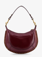 Isabel Marant Naoko Leather crossbody bag - Burgundy