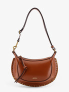 Isabel Marant Oskan Moon leather crossbody bag - Cognac