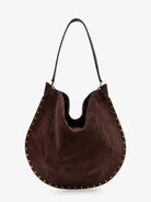 Isabel Marant Oskan Hobo Suede Shoulder Bag - Coffee