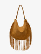 Isabel Marant Oskan suede shoulder bag - Cognac