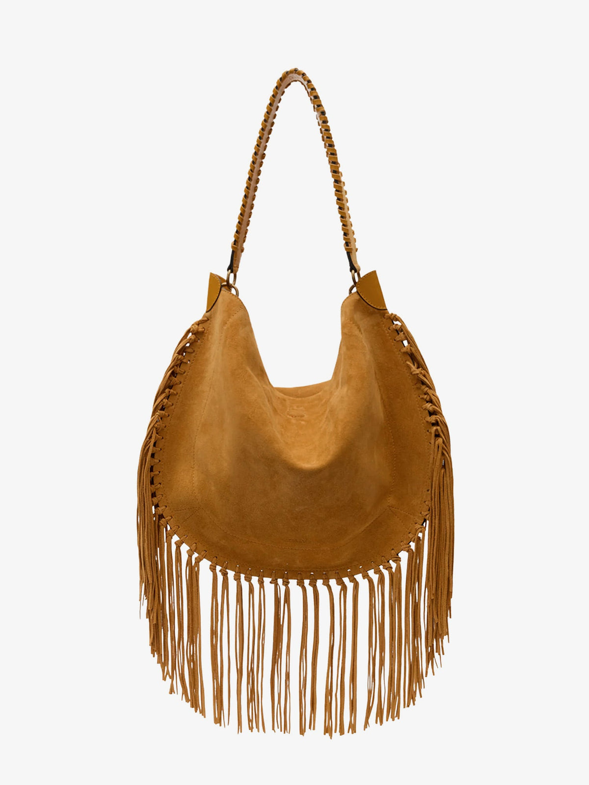 Isabel Marant Oskan suede shoulder bag - Cognac