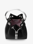Jimmy Choo Bon Bon satin bucket bag - Blacksilver
