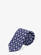 Kiton Silk tie with micro-pattern - Multicolore