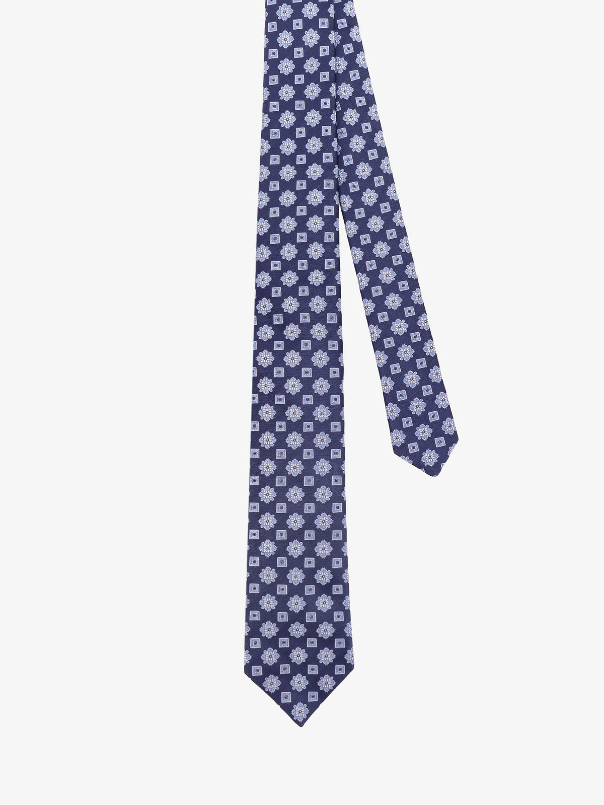 Kiton Silk tie with micro-pattern - Multicolore