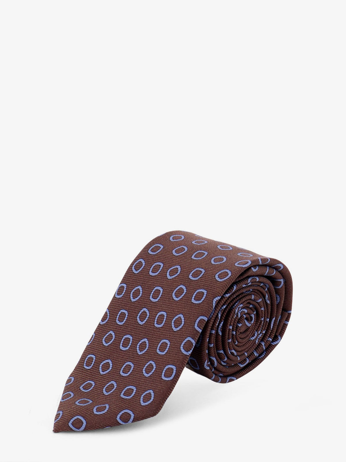 Kiton Silk tie with micro-pattern - Multicolore