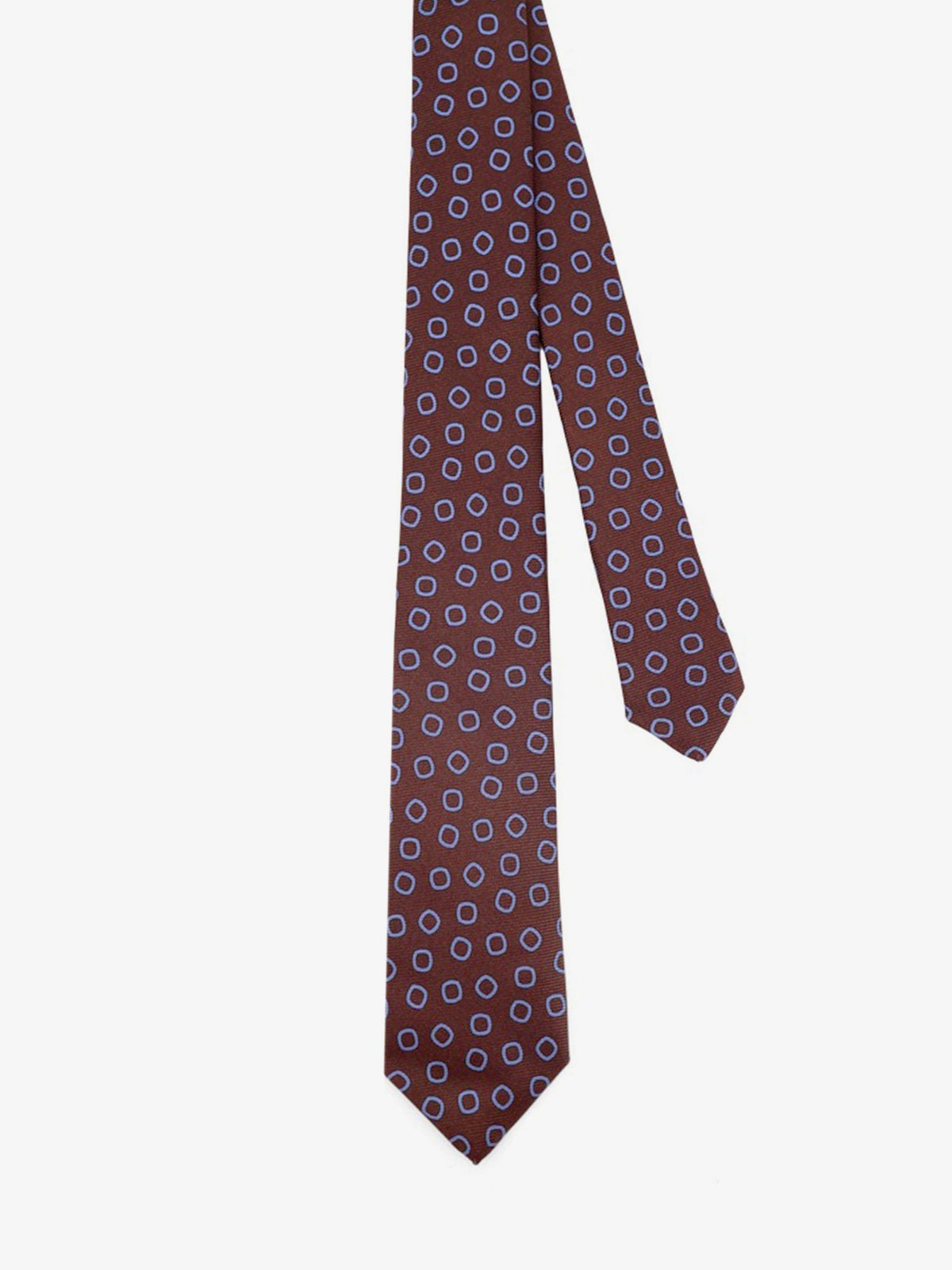 Kiton Silk tie with micro-pattern - Multicolore