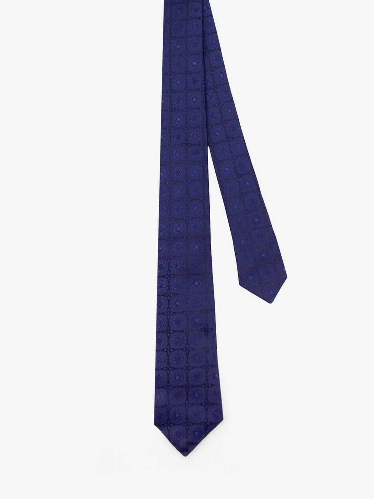 Kiton Silk tie with micro-pattern - Multicolore