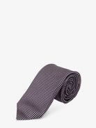 Kiton Silk tie with micro-pattern - Multicolore