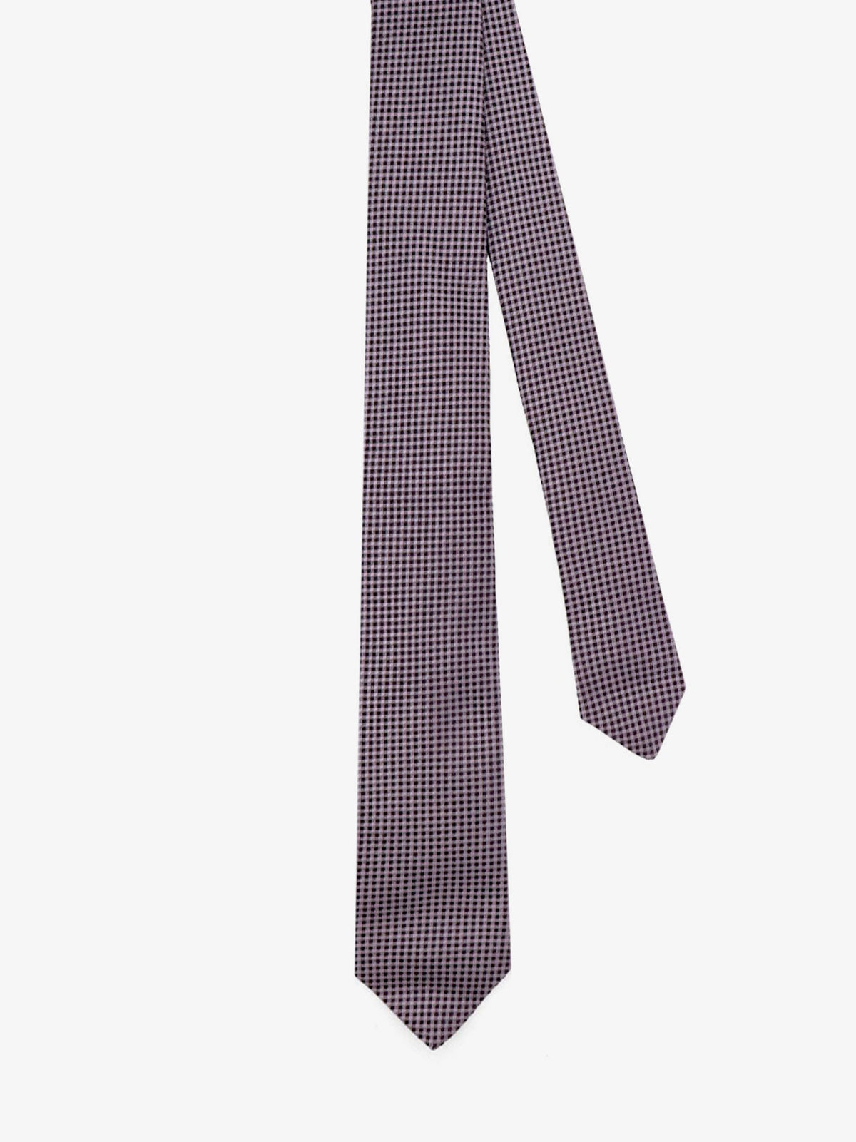 Kiton Silk tie with micro-pattern - Multicolore