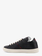 Kiton Leather sneakers with iconic side stitching - Nero