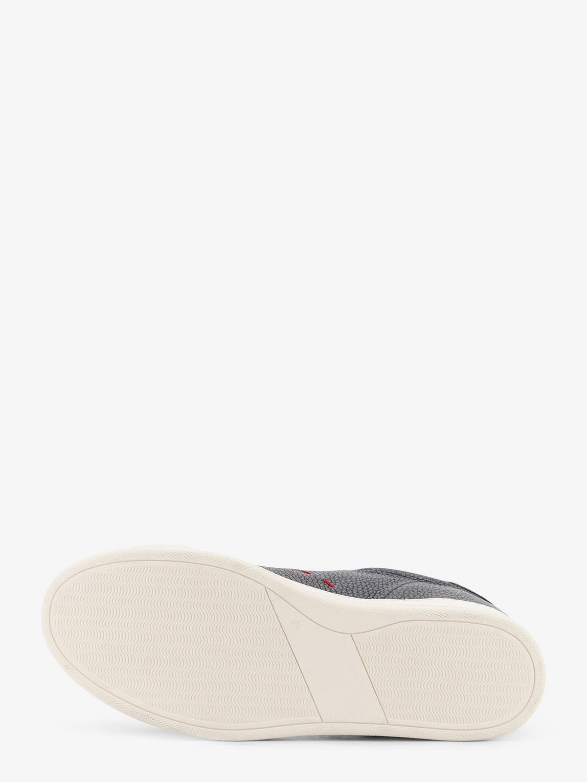 Kiton Leather sneakers with iconic side stitching - Grigioscuro