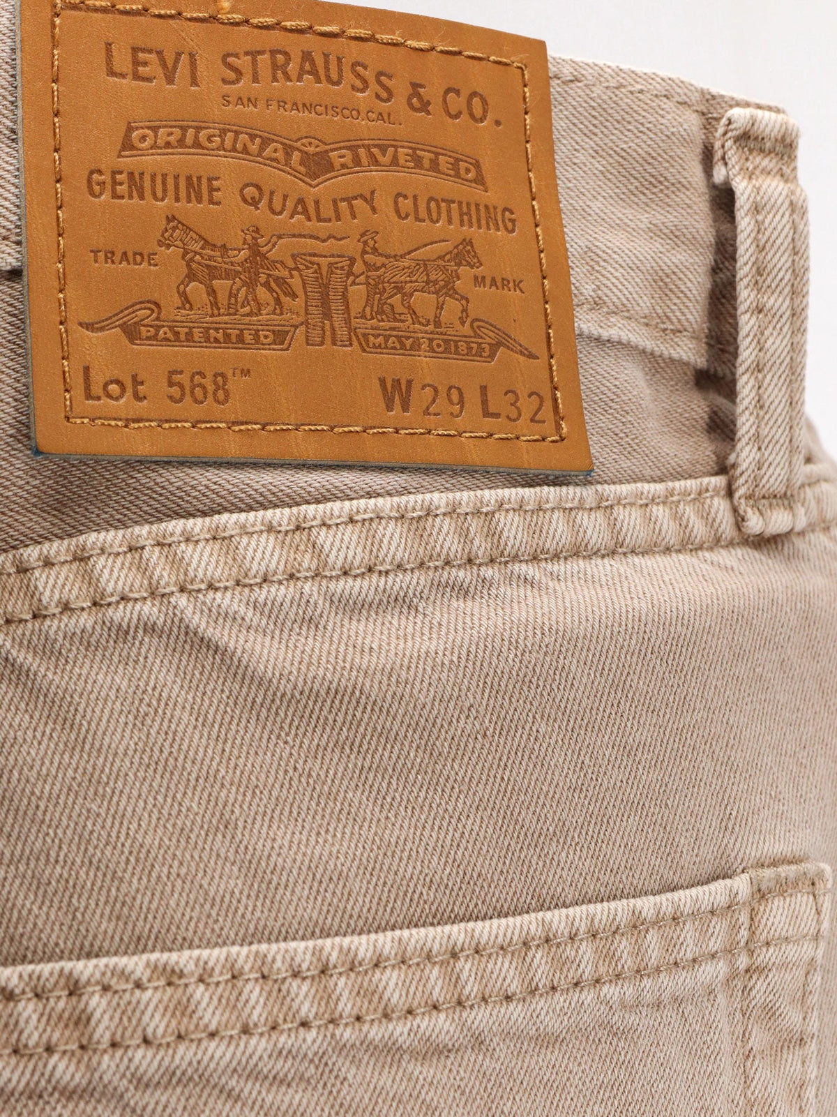 Levi's 568 Loose Straight denim jeans - Vintagekhakigdltwt