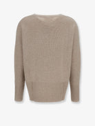 Lisa Yang Mila cashmere sweater with ribbed knit - Sand