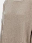 Lisa Yang Mila cashmere sweater with ribbed knit - Sand