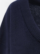 Lisa Yang Doria sweater with wide neckline - Navy