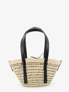 Loewe Paula's Ibiza -Braid Basket Small Iraca Palm Leaf Shoulder Bag - Naturalblack