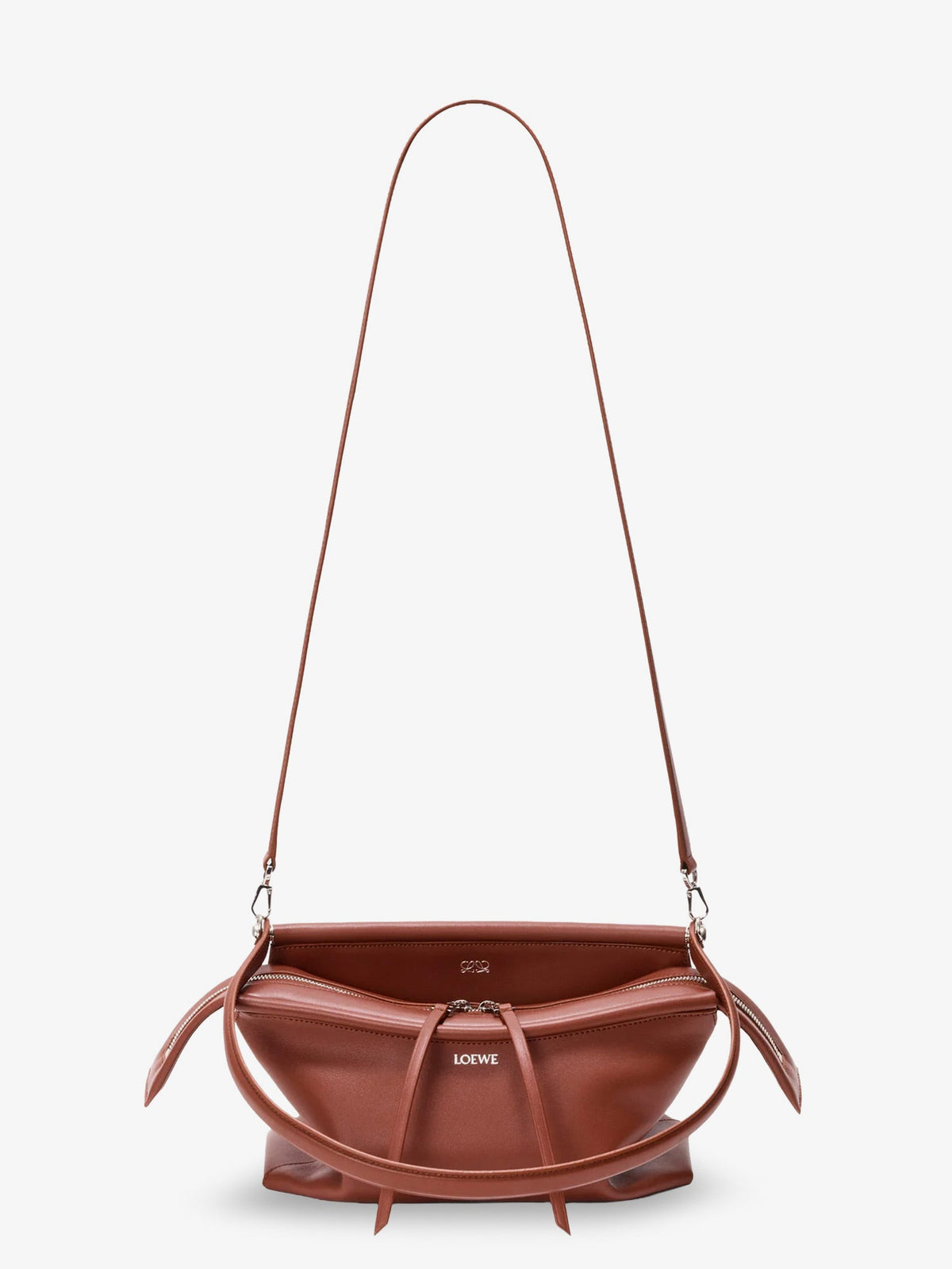 Loewe Whisker Small calfskin handbag - Cognac