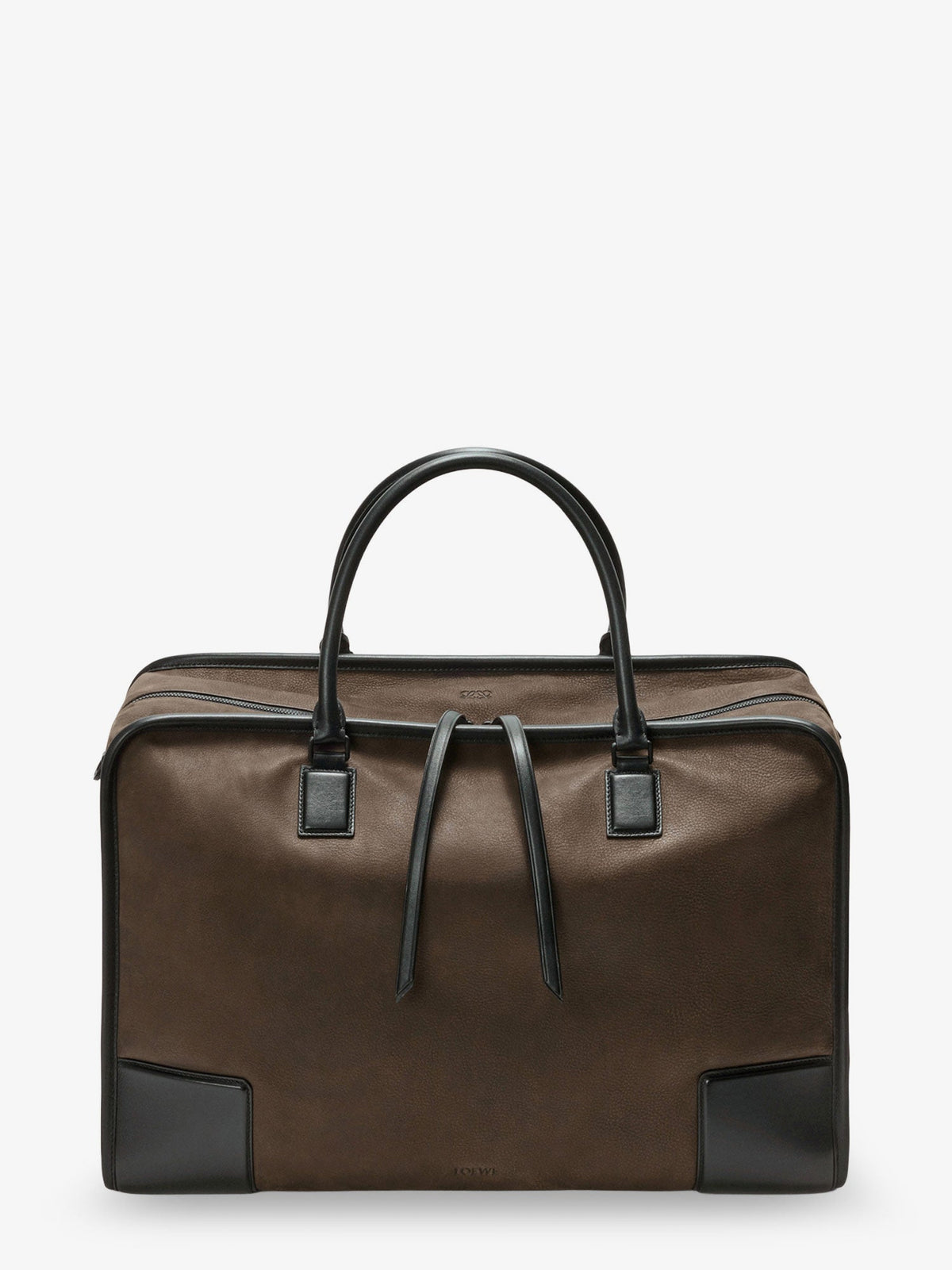 Loewe Amazona 180 Duffle Nubuck Handbag - Khaki
