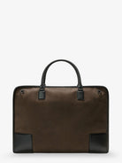 Loewe Amazona 180 Duffle Nubuck Handbag - Khaki