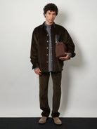 Loewe Technical cotton shirt with all-over check pattern - Black/White