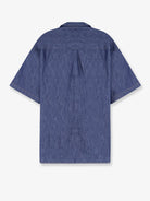 Loewe Blue denim shirt with embroidered Anagram logo - Denim Blue