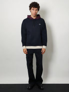 Loewe Cotton hoodie - Dark Blue/White