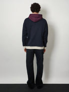 Loewe Cotton hoodie - Dark Blue/White