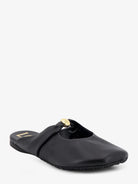 Loewe Pebble Soft low leather sandals - Black