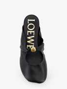 Loewe Pebble Soft low leather sandals - Black
