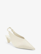 Loewe Origami Cubic leather slingback - White