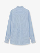 Loewe Lightweight wool striped shirt - Bluewhite