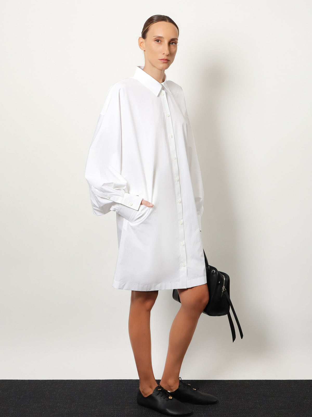 Loewe Cotton Shirt Dress - White