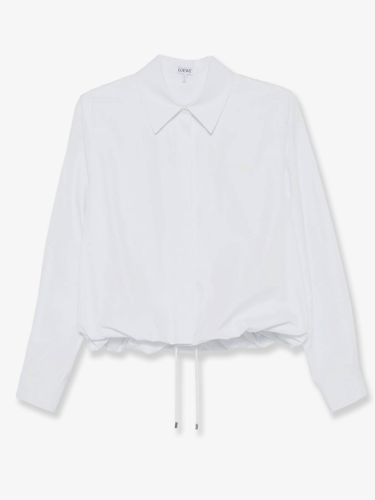 Loewe Cotton shirt with adjustable drawstring - White